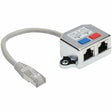 EATON Tripp Lite 2-to-1 RJ45 Splitter Adapter Cable, 10/100 Ethernet Cat5/Cat5e (M/2xF), 0.5 ft - Network (RJ-45) - N035-001
