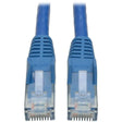 EATON Tripp Lite 20' Cat6 Gigabit Snagless Molded Patch Cable RJ45 M/M Blue 20ft - 6.1m - 1 x RJ-45 Male - 1 x RJ-45 Male - Blue - N201-020-BL