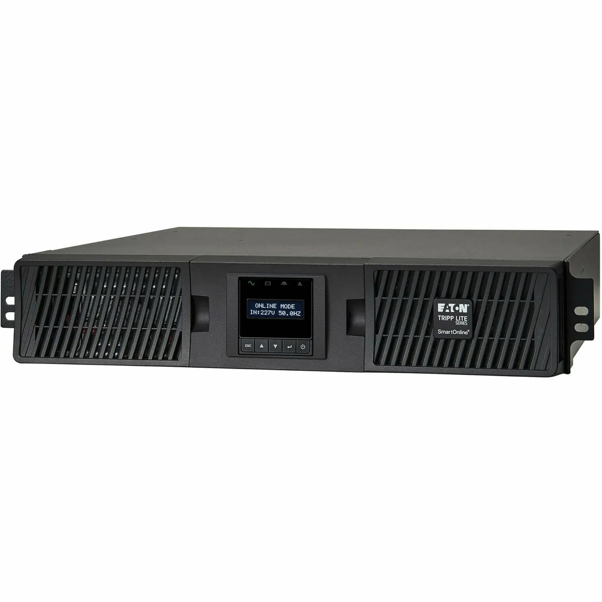 EATON Tripp Lite 208/230V 1000VA 900W Double-Conversion UPS - 6 Outlets, Extended Run, Card Slot, LCD, USB, DB9, 2U - 2U Rack-mountable - 4.10 Hour Recharge - 4.70 Minute Stand-by - 230 V AC Output - SUINT1000LCD2U