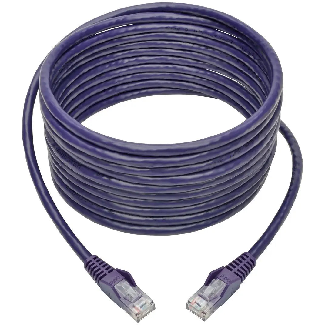 EATON Tripp Lite 20ft Cat6 Gigabit Snagless Molded Patch Cable RJ45 M/M Purple 20' - 20ft - 1 x RJ-45 Male - 1 x RJ-45 Male - Purple - N201-020-PU