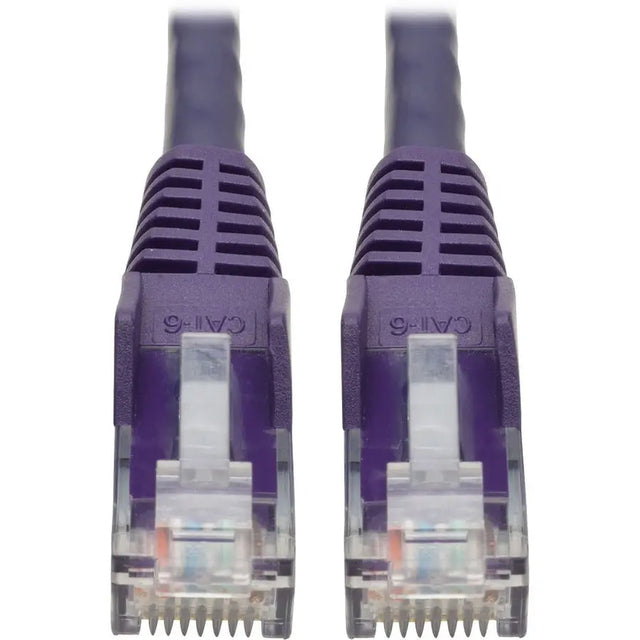 EATON Tripp Lite 20ft Cat6 Gigabit Snagless Molded Patch Cable RJ45 M/M Purple 20' - 20ft - 1 x RJ-45 Male - 1 x RJ-45 Male - Purple - N201-020-PU