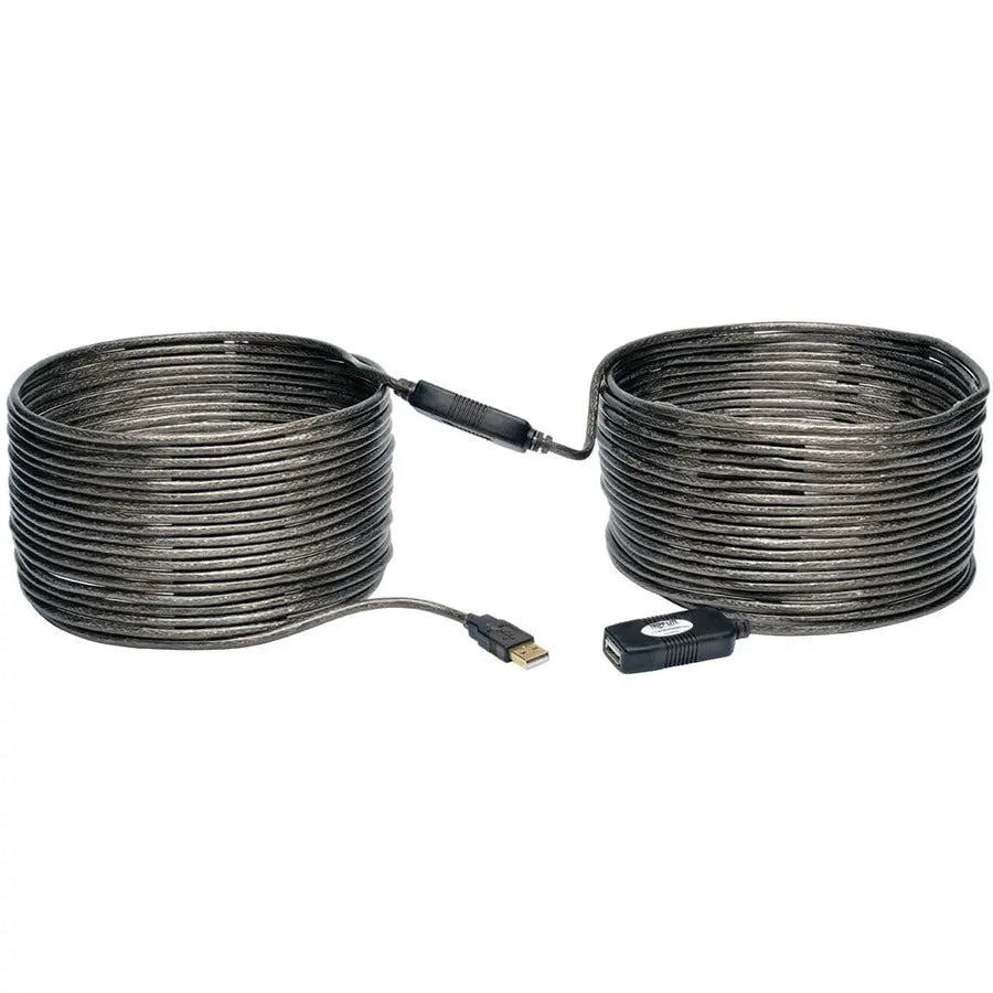 EATON Tripp Lite 20M USB 2.0 Hi-Speed Active Extension Repeater Cable USB-A M/F 65ft 20 Meter - 65.62 ft Maximum Operating Distance - Network (RJ-45) - U026-20M