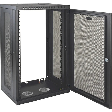 EATON Tripp Lite 21U Wall Mount Rack Enclosure Server Cabinet w/ Door and Side Panels - 21U Rack Height x 19" Rack Width x 16.50" Rack Depth - Wall Mountable - Black - 200 lb Maximum Weight Capacity - 200 l - SRW21U