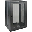 EATON Tripp Lite 21U Wall Mount Rack Enclosure Server Cabinet w/ Door and Side Panels - 21U Rack Height x 19" Rack Width x 16.50" Rack Depth - Wall Mountable - Black - 200 lb Maximum Weight Capacity - 200 l - SRW21U