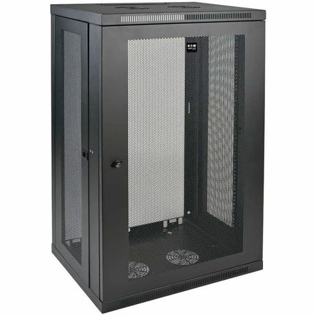 EATON Tripp Lite 21U Wall Mount Rack Enclosure Server Cabinet w/ Door and Side Panels - 21U Rack Height x 19" Rack Width x 16.50" Rack Depth - Wall Mountable - Black - 200 lb Maximum Weight Capacity - 200 l - SRW21U
