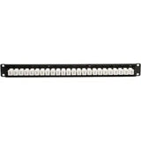 EATON Tripp Lite 24-Port Cat6 Cat5e Patch Panel Low Profile Feed Through Rackmount RJ45 1U TAA - 24 x RJ-45 - N250-024-LP