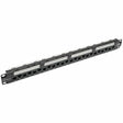 EATON Tripp Lite 24-Port Cat6a Cat6 Cat5e Patch Panel 110 Punchdown RJ45 1URM TAA - 24 Port(s) - 24 x RJ-45 - 1U High - Black - 19" Wide - Rack-mountable - N252-024-6A