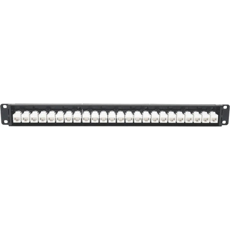 EATON Tripp Lite 24-Port Cat6a Patch Panel Feedthrough Rackmount RJ45 Ethernet 1U - 24 Port(s) - 24 x RJ-45 - 1U High - Rack-mountable - N254-024-6A