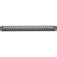 EATON Tripp Lite 24-Port Cat6a Patch Panel Shielded Feedthrough Rackmount RJ45 1U - 24 Port(s) - 24 x RJ-45 - 1U High - Rack-mountable - N254-024-SH-6A
