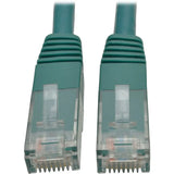 EATON Tripp Lite 25ft Cat6 Gigabit Molded Patch Cable RJ45 M/M 550MHz 24AWG Green - Category 6 for Network Device, Router, Modem, Blu-ray Player, Printer, Computer - 128 MB/s - Patch Cable - 25 ft - 1 x RJ-...  - N200-025-GN