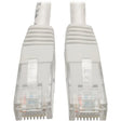 EATON Tripp Lite 25ft Cat6 Gigabit Molded Patch Cable RJ45 M/M 550MHz 24AWG White - Category 6 for Network Device, Router, Modem, Blu-ray Player, Printer, Computer - 128 MB/s - Patch Cable - 25 ft - 1 x RJ-...  - N200-025-WH