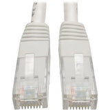 EATON Tripp Lite 25ft Cat6 Gigabit Molded Patch Cable RJ45 M/M 550MHz 24AWG White - Category 6 for Network Device, Router, Modem, Blu-ray Player, Printer, Computer - 128 MB/s - Patch Cable - 25 ft - 1 x RJ-...  - N200-025-WH