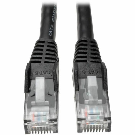 EATON Tripp Lite 25ft Cat6 Gigabit Snagless Molded Patch Cable RJ45 M/M Black 25' - 25 ft Category 6 Network Cable for Network Device - First End: 1 x RJ-45 Network - Male - Second End: 1 x RJ-45 Network - ...  - N201-025-BK