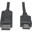 EATON Tripp Lite 25ft DisplayPort to HDMI Adapter Converter Cable Video / Audio M/M - DisplayPort/HDMI for Audio/Video Device, Graphics Card, Projector, Monitor, TV - 25 ft - 1 x DisplayPort Male Digital Au...  - P582-025