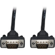 EATON Tripp Lite 25ft Low Profile VGA Coax Monitor Cable High Resolution HD15 M/M - Coaxial for Video Device, Monitor - 25 ft - 1 x HD-15 Male VGA - 1 x HD-15 Male VGA - Nickel Plated, Gold-plated Contacts ...  - P502-025-SM