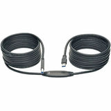 EATON Tripp Lite 25ft USB 3.0 SuperSpeed Active Repeater Cable A Male/B Male 25' - USB for Printer - 25 ft - 1 x Type A Male USB - 1 x Type B Male USB - Black - U328-025