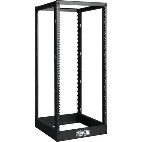EATON Tripp Lite 25U 4-Post Open Frame Rack Cabinet Square Holes 1000lb Capacity - 24U Rack Height - Black - Cold-rolled Steel (CRS) - 1000 lb Static/Stationary Weight Capacity - SR4POST25