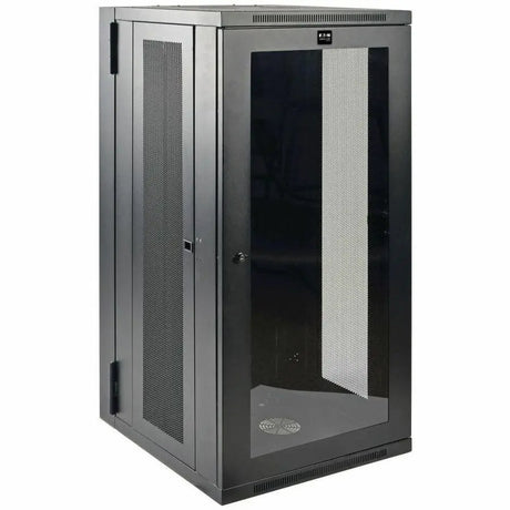 EATON Tripp Lite 26U Wall Mount Rack Enclosure Server Cabinet w Hinged Acrylic Window - For LAN Switch, Patch Panel - 26U Rack Height x 19" Rack Width x 11.42" Rack Depth - Wall Mountable - Black Powder Coa - SRW26USG