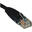 EATON Tripp Lite 2ft Cat5e / Cat5 350MHz Molded Patch Cable RJ45 M/M Black 2' - 2 ft Category 5e Network Cable for Network Device - First End: 1 x RJ-45 Network - Male - Second End: 1 x RJ-45 Network - Male...  - N002-002-BK
