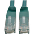 EATON Tripp Lite 2ft Cat6 Gigabit Molded Patch Cable RJ45 M/M 550MHz 24 AWG Green - Category 6 for Network Device, Router, Modem, Blu-ray Player, Printer, Computer - 128 MB/s - Patch Cable - 2 ft - 1 x RJ-4...  - N200-002-GN