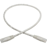 EATON Tripp Lite 2ft Cat6 Gigabit Molded Patch Cable RJ45 M/M 550MHz 24 AWG White - Category 6 for Network Device, Router, Modem, Blu-ray Player, Printer, Computer - 128 MB/s - Patch Cable - 2 ft - 1 x RJ-4...  - N200-002-WH