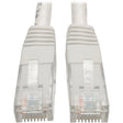 EATON Tripp Lite 2ft Cat6 Gigabit Molded Patch Cable RJ45 M/M 550MHz 24 AWG White - Category 6 for Network Device, Router, Modem, Blu-ray Player, Printer, Computer - 128 MB/s - Patch Cable - 2 ft - 1 x RJ-4...  - N200-002-WH