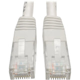 EATON Tripp Lite 2ft Cat6 Gigabit Molded Patch Cable RJ45 M/M 550MHz 24 AWG White - Category 6 for Network Device, Router, Modem, Blu-ray Player, Printer, Computer - 128 MB/s - Patch Cable - 2 ft - 1 x RJ-4...  - N200-002-WH