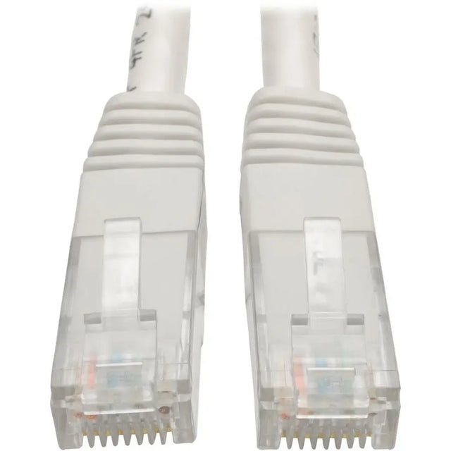 EATON Tripp Lite 2ft Cat6 Gigabit Molded Patch Cable RJ45 M/M 550MHz 24 AWG White - Category 6 for Network Device, Router, Modem, Blu-ray Player, Printer, Computer - 128 MB/s - Patch Cable - 2 ft - 1 x RJ-4...  - N200-002-WH