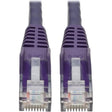 EATON Tripp Lite 2ft Cat6 Snagless Molded Patch Cable UTP Purple RJ45 M/M 2' - Category 6 for Switch, Hub, Network Device, Router, Server, Modem, Network Adapter - 128 MB/s - Patch Cable - 2 ft - 1 x RJ-45 ...  - N201-002-PU