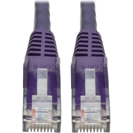EATON Tripp Lite 2ft Cat6 Snagless Molded Patch Cable UTP Purple RJ45 M/M 2' - Category 6 for Switch, Hub, Network Device, Router, Server, Modem, Network Adapter - 128 MB/s - Patch Cable - 2 ft - 1 x RJ-45 ...  - N201-002-PU