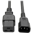 EATON Tripp Lite 2ft Power Cord Extension Cable C19 to C14 Heavy Duty 15A 14AWG 2' - (IEC-320-C19 to IEC-320-C14) 2-ft. - P047-002
