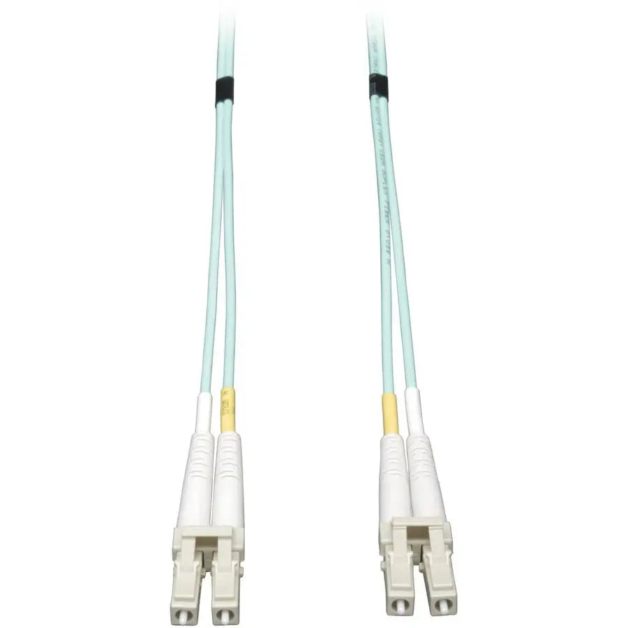 EATON Tripp Lite 2M 10Gb Duplex Multimode 50/125 OM3 Fiber Cable LC/LC Aqua 6' - LSZH Fiber Patch Cable (LC/LC) - Aqua, 2M (6-ft.) - N820-02M