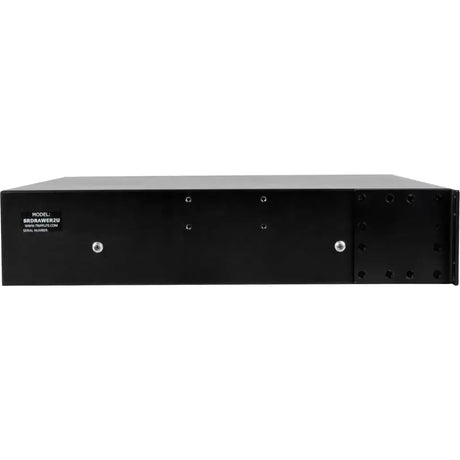 EATON Tripp Lite 2U Locking Rackmount Storage Drawer Rack Enclosures/ Open Frame - 19" 2U Wide Rack-mountable - Black Powder Coat - Cold-rolled Steel (CRS) - 50 lb x Maximum Weight Capacity - SRDRAWER2U