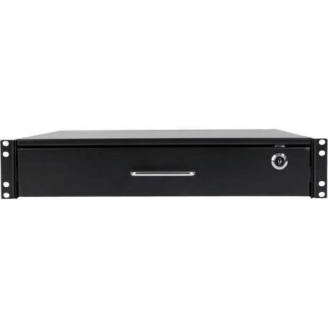 EATON Tripp Lite 2U Locking Rackmount Storage Drawer Rack Enclosures/ Open Frame - 19" 2U Wide Rack-mountable - Black Powder Coat - Cold-rolled Steel (CRS) - 50 lb x Maximum Weight Capacity - SRDRAWER2U
