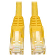 EATON Tripp Lite 3' Cat6 Gigabit Snagless Molded Patch Cable RJ45 M/M Yellow 3' - 3ft - 1 x RJ-45 Male - 1 x RJ-45 Male - Yellow - N201-003-YW