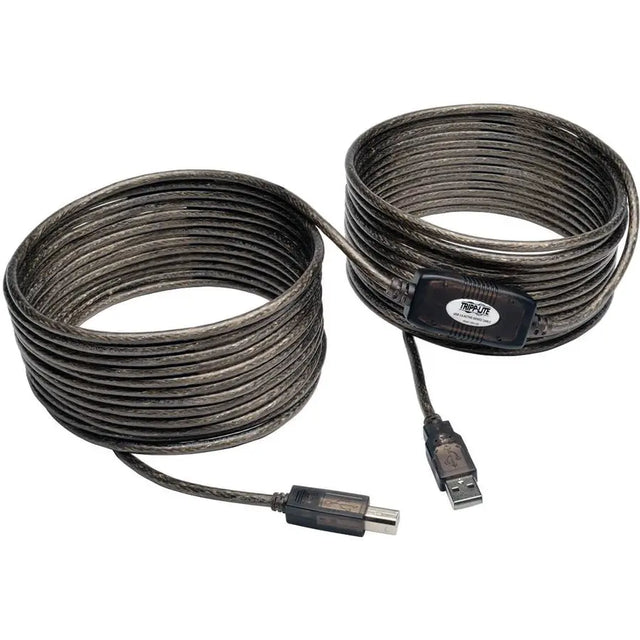 EATON Tripp Lite 36ft USB 2.0 Hi-Speed A/B Active Repeater Cable Male/Male 36' - Type A Male USB - Type B Male USB - 36ft - U042-036