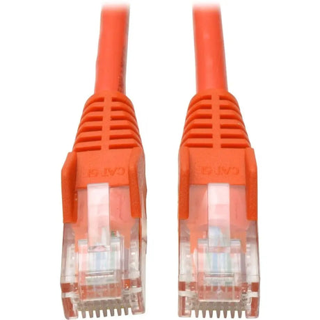 EATON Tripp Lite 3ft Cat5e Cat5 Orange Snagless Molded Patch Cable RJ45 M/M 3' - 3 ft Category 5e Network Cable for Network Device - First End: 1 x RJ-45 Network - Male - Second End: 1 x RJ-45 Network - Mal...  - N001-003-OR