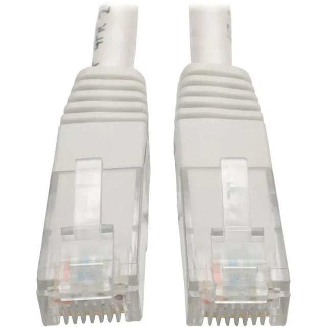 EATON Tripp Lite 3ft Cat6 Gigabit Molded Patch Cable RJ45 M/M 550MHz 24 AWG White 3' - Category 6 for Network Device, Router, Modem, Blu-ray Player, Printer, Computer - 128 MB/s - Patch Cable - 3 ft - 1 x R...  - N200-003-WH