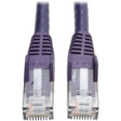 EATON Tripp Lite 3ft Cat6 Gigabit Snagless Molded Patch Cable RJ45 M/M Purple 3' - 91cm - 1 x RJ-45 Male - 1 x RJ-45 Male - Purple - N201-003-PU