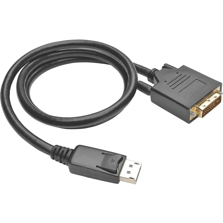 EATON Tripp Lite 3ft Display Port to DVI Adapter Active Converter Cable with Latches DPort 1.2 M/M - DisplayPort/DVI for Video Device, Monitor, Projector, TV, Graphics Card - 3 ft - 1 x DisplayPort Male Dig...  - P581-003-V2