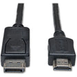 EATON Tripp Lite 3ft DisplayPort to HDMI Cable Adapter Converter DP to HDMI M/M - DisplayPort/HDMI for Monitor, TV, Audio/Video Device - 3 ft - 1 x DisplayPort Male Digital Audio/Video - 1 x HDMI Male Digit...  - P582-003