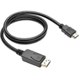 EATON Tripp Lite 3ft DisplayPort to HDMI / DP to HDMI Adapter Active Converter DP 1.2 M/M - DisplayPort/HDMI for Audio/Video Device, Monitor, Projector, TV, Graphics Card - 3 ft - 1 x DisplayPort Male Digit...  - P582-003-V2