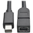 EATON Tripp Lite 3ft Mini DisplayPort Extension Cable 4Kx2K @60Hz HDCP 2.2 M/F 3' - Mini DisplayPort for Notebook, Tablet, Audio/Video Device, MacBook - Extension Cable - 3 ft - 1 x Mini DisplayPort Male Di...  - P585-003