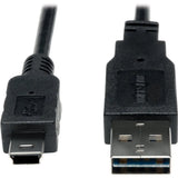 EATON Tripp Lite 3ft USB 2.0 High Speed Converter Adapter Cable Reversible A to 5Pin Mini B M/M - (Reversible A to 5Pin Mini-B M/M) 3-ft. - UR030-003