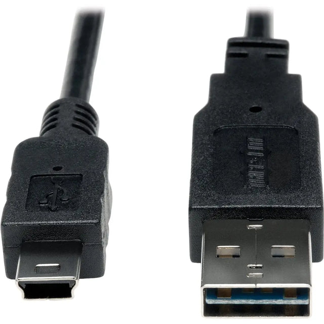 EATON Tripp Lite 3ft USB 2.0 High Speed Converter Adapter Cable Reversible A to 5Pin Mini B M/M - (Reversible A to 5Pin Mini-B M/M) 3-ft. - UR030-003