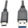 EATON Tripp Lite 3ft USB 3.1 Gen 2 USB-C to USB-A Cable 10 Gbps USB Type-C M/M 3' - USB for Smartphone, Tablet, Hard Drive, Notebook - 1.25 GB/s - 3 ft - 1 x Type C Male USB - 1 x Type A Male USB - Nickel P...  - U428-003-G2