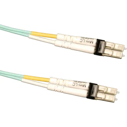 Tripp Lite 3M 10Gb Duplex Multimode 50/125 OM3 LSZH Fiber Optic Patch Cable Mini-LC / Mini-LC Aqua 10' 10ft 3 Meter - 10 ft Fiber Optic Network Cable for Network Device - First End: Mini-LC Network - ...  - N838-03M EATON