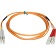 EATON Tripp Lite 3M Duplex Multimode 50/125 Fiber Optic Patch Cable LC/SC 10' 10ft 3 Meter - LC Male - SC Male - 9.84ft - Orange - N516-03M