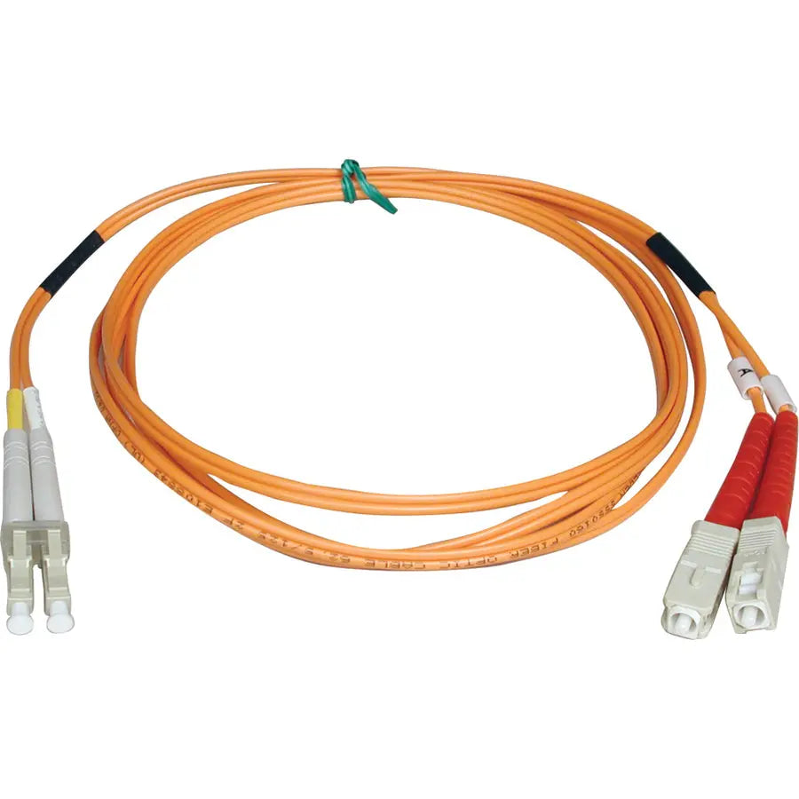 EATON Tripp Lite 3M Duplex Multimode 50/125 Fiber Optic Patch Cable LC/SC 10' 10ft 3 Meter - LC Male - SC Male - 9.84ft - Orange - N516-03M