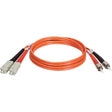 EATON Tripp Lite 3M Duplex Multimode 62.5/125 Fiber Optic Patch Cable SC/ST 10' 10ft 3 Meter - ST Male - SC Male - 10ft - N304-010